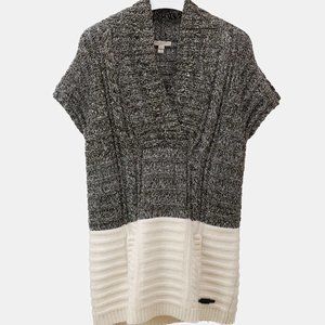 Burberry Brit Colour Block Grey and Cream Knit Tunic